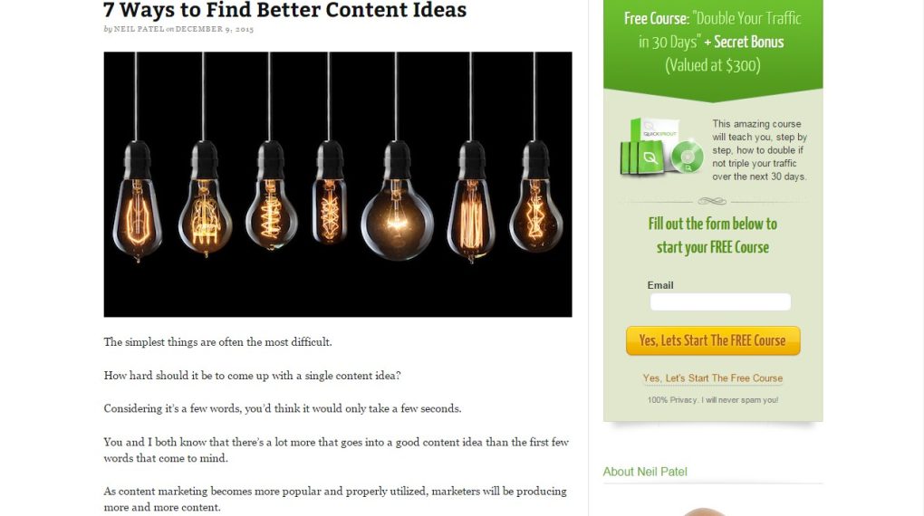 [img.16] Belajar Bisnis Online di Website Quicksprout