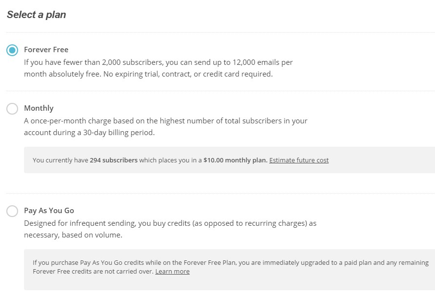 [img.9] Billing Mailchimp