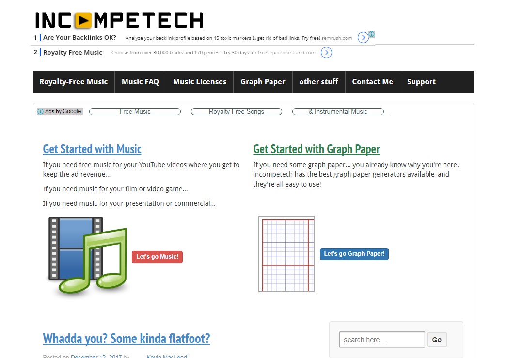 [img.2] Incompetech screenshots